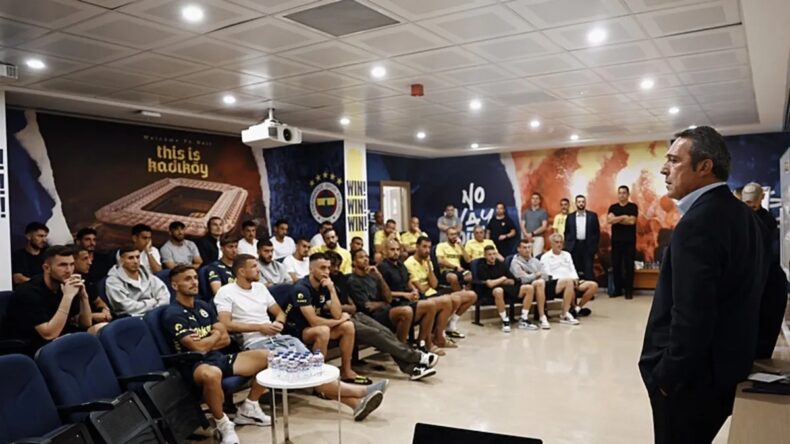 Fenerbahçe’de yönetim, derbi öncesi futbolculara başarı diledi